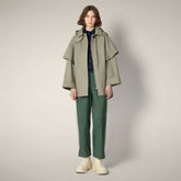 Women's Rain Jacket Tasha in Dusty Beige - Manteaux pour femmes | Save The Duck