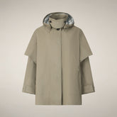 Women's Rain Jacket Tasha in Dusty Beige - Manteaux pour femmes | Save The Duck