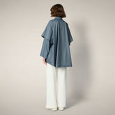 Women's Rain Jacket Tasha in Cloud Blue - Manteaux pour femmes | Save The Duck