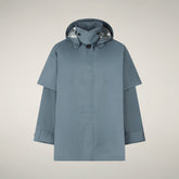 Women's Rain Jacket Tasha in Cloud Blue - Manteaux pour femmes | Save The Duck