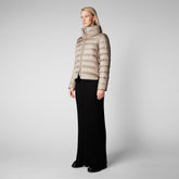 Women's Elsie Puffer Jacket in Pearl Grey - Women's Sale | Save The Duck