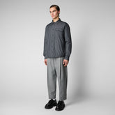 Men's Jani Shirt Jacket in Storm Grey - Spring Summer 2024 Men's Collection | Save The Duck