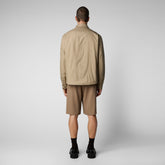 Men's Jani Shirt Jacket in Dune Beige | Save The Duck