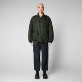 Unisex Usher Bomber Jacket in Pine Green - Spring Summer 2024 Men's Collection | Save The Duck