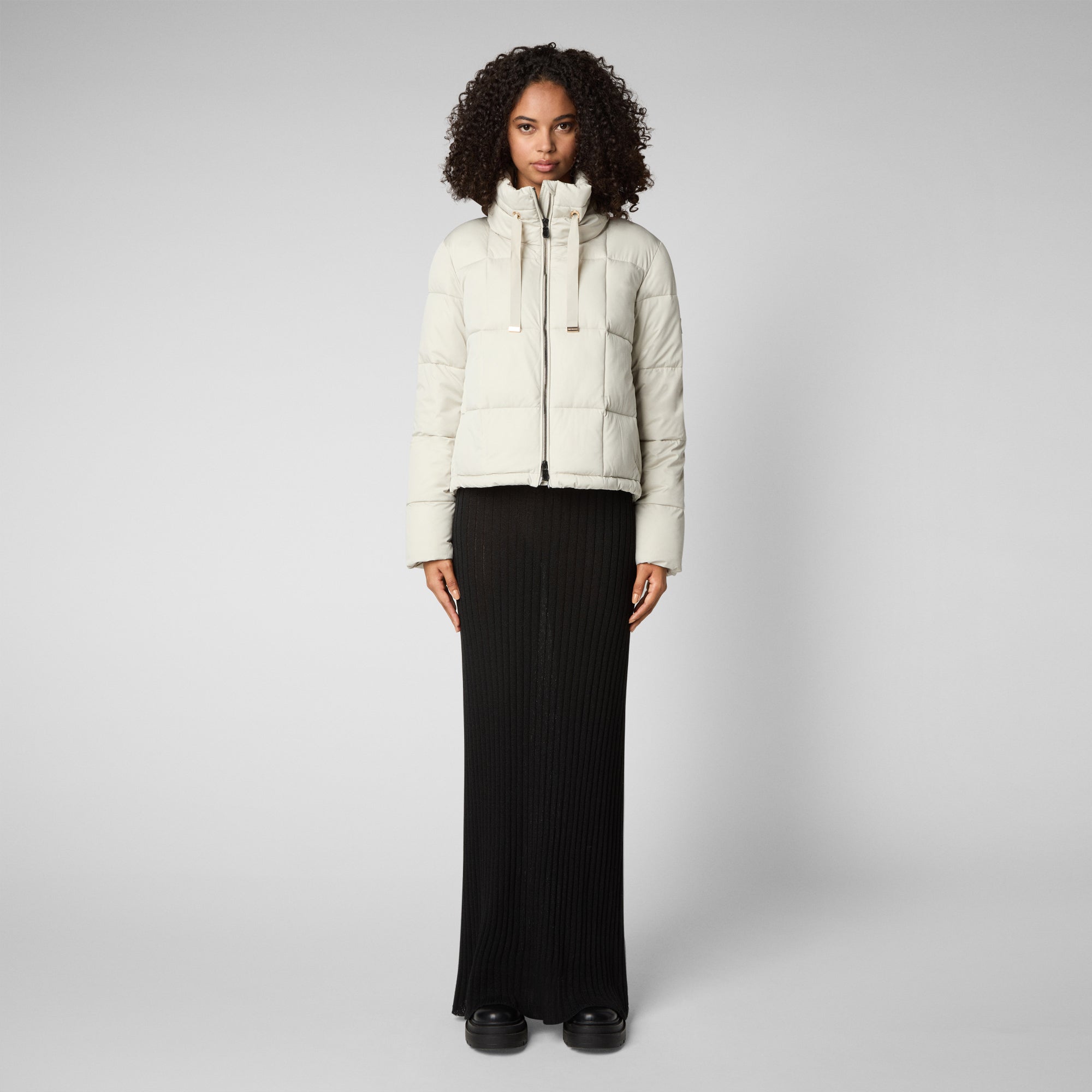 Women's Lobelia Puffer Jacket in Rainy Beige