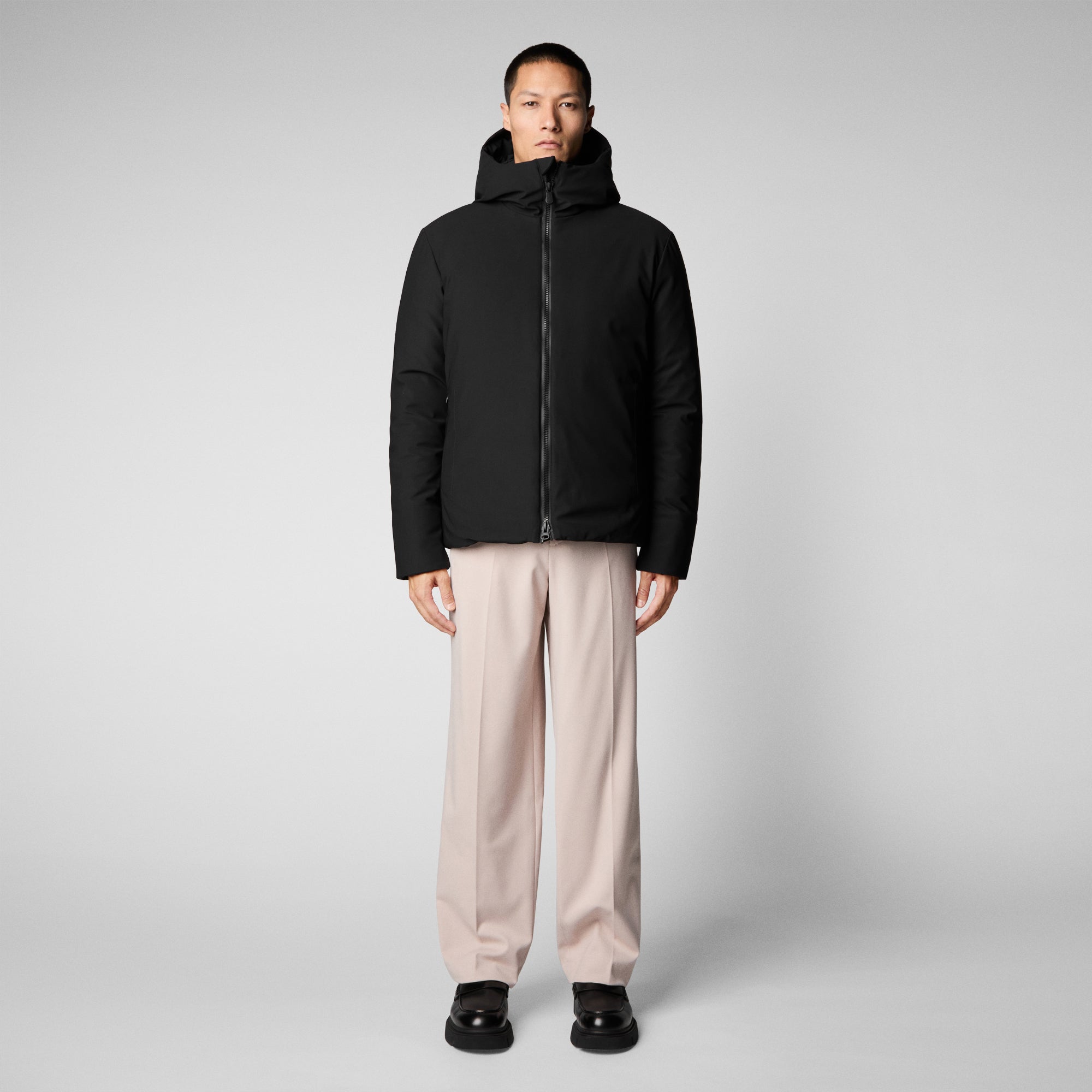 Men's Sabal Hooded Jacket in Black - Save The Duck