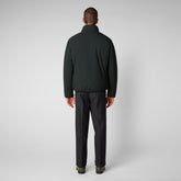 Men's Hyssop Jacket in Green Black - Men's Raincoats | Save The Duck