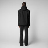 Men's Jari Hooded Jacket in Black - Men's Raincoats | Save The Duck