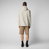 Men's Jari Hooded Jacket in Shore Beige - Men's Raincoats | Save The Duck