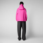 Women's Suki Hooded Rain Jacket in Fuchsia Pink - Women's Rainy | Save The Duck