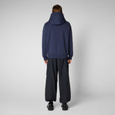 Men's Dare Hooded Sweater Jacket in Navy Blue - Men's Recycled | Save The Duck