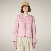 Women’s puffer jacket Zina in Bubble Pink | Save The Duck