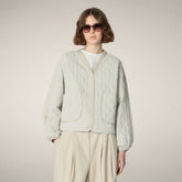 Women's puffer jacket Fara in Rainy Beige | Save The Duck