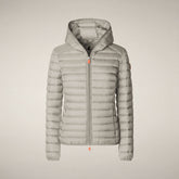 Women's Animal free puffer Jacket Daisy in Rainy Beige - Icon Woman | Save The Duck