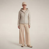 Women's Puffer Jacket Alexa in Pearl Grey - Manteaux pour femmes | Save The Duck