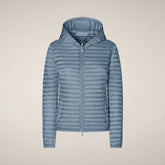 Women's Puffer Jacket Alexa in Dusty Blue - Manteaux pour femmes | Save The Duck