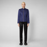 Women's Andreina Puffer Jacket in Navy Blue | Save The Duck