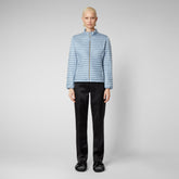 Women's Andreina Puffer Jacket in Dusty Blue - Women's Icons | Save The Duck
