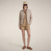 Women's Puffer Jacket Andreina in Sand Beige - Manteaux pour femmes | Save The Duck