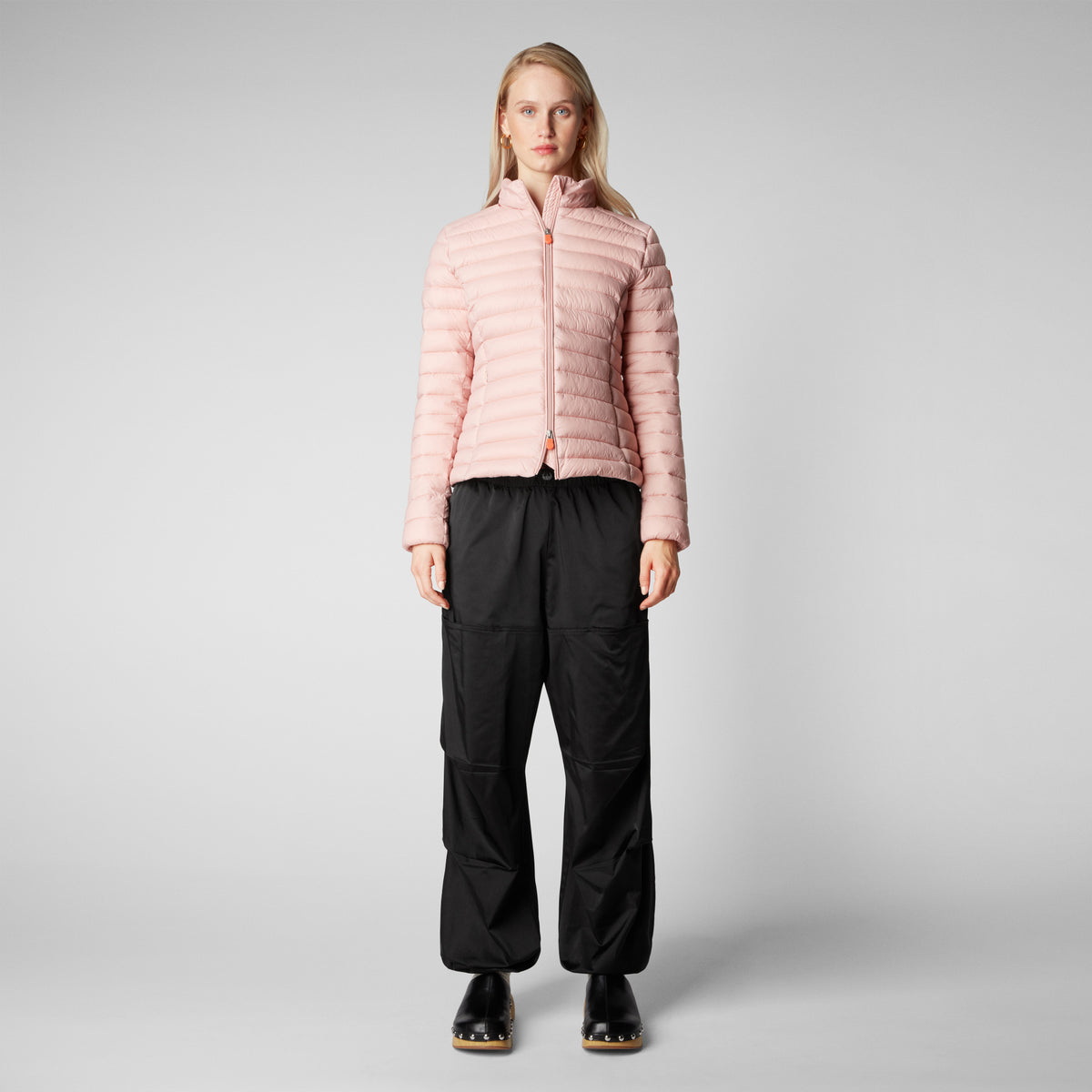 Women's Carly Puffer Jacket in Blush Pink - Save The Duck