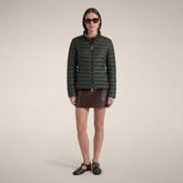 Women's Puffer Jacket Carly in Snake Green - Manteaux pour femmes | Save The Duck