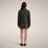 Women's Puffer Jacket Carly in Snake Green - Manteaux pour femmes | Save The Duck