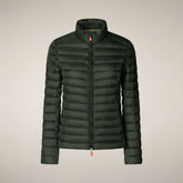 Women's Puffer Jacket Carly in Snake Green - Manteaux pour femmes | Save The Duck