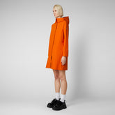 Women's Maya Raincoat in Amber Orange - Women's Rainy | Save The Duck