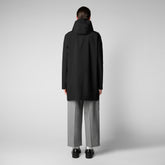 Men's Dacey Hooded Raincoat in Black - Men's Raincoats | Save The Duck