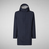 Men's Dacey Hooded Raincoat in Rain Grey | Save The Duck
