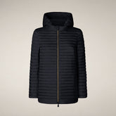 Women's Puffer Jacket Alima in Blue Black - Manteaux pour femmes | Save The Duck