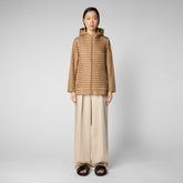 Women's Morena Coat in Biscuit Beige - Women's Animal-Free Puffer jackets | Save The Duck