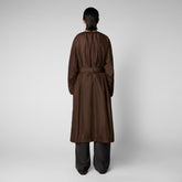 Women's Mava Coat in Soil Brown - Women's Icons | Save The Duck