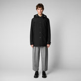 Men's Benjamin Coat in Black - Men's Raincoats | Save The Duck