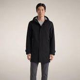 Men's hooded coat hydro in black | Save The Duck