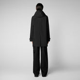 Women's April Hooded Raincoat in Black - Women's Recycled | Save The Duck