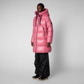 Women's Isabel Hooded Puffer Coat in Bloom Pink - Women's Sale | Save The Duck