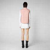 Women's Mira Vest in Blush Pink - Women's Icons | Save The Duck