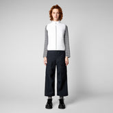 Women's Arabella Puffer Vest in White - Women's Icons | Save The Duck