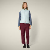 Women's Animal free puffer Vest Charlotte in Glacier Blue | Save The Duck