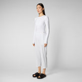 Women's Milan Sweatpants in White | Save The Duck