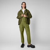 Women's Pear Hooded Jacket in Military Olive - New In Women's | Save The Duck