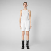 Women's Halima Shorts in White - Women's Athleisure | Save The Duck