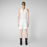 Women's Halima Shorts in White - Women's Athleisure | Save The Duck
