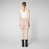 Women's Halima Shorts in Pale Pink - Women's Pants & Skirts | Save The Duck
