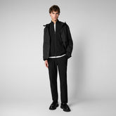 Men's Tulio Zip-Up Sweatshirt in Black - New In Men's | Save The Duck