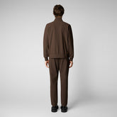 Men's Tulio Zip-Up Sweatshirt in Cocoa Brown - New In Men's | Save The Duck
