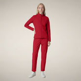 Women's sweatshirt Pella in dark red - Red Collection | Save The Duck