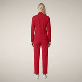 Women's sweatshirt Pella in dark red - Red Collection | Save The Duck