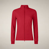 Women's sweatshirt Pella in dark red - Red Collection | Save The Duck
